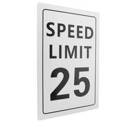 NESTINGHO Panneau de Signalisation Routière Métal Symbole de Limitation de Vitesse Mph Panneau de Sécurité et Résistant aux Intempéries pour Route et Allée
