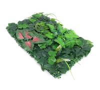 NESTINGHO Panneaux Muraux Fond de Plante Simulée Végétaux Artificiels en Plastique Vert pour Décoration Murale Solide, pour Mur en Plaques de Plâtre ou Boutique