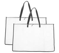 NESTINGHO Paquet de Rangement pour Affiches 2 Pièces Pochette Transparente pour Œuvres d'art et Documents de Grosse Taille pour Expositions