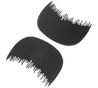NESTINGHO Peigne pour Cheveux Noirs en Plastique, Lot de 2, Protecteur Doux Cuir Chevelu, Outil Optimisateur Ligne Capillaire pour Hommes et Femmes