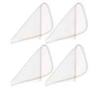 NESTINGHO Perruque frontale en tulle blanc lot de 4 filets pour la fabrication de perruques, matériau doux et léger, idéal pour wig making, fêtes et spectacles sur scène
