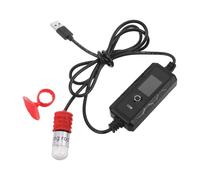 NESTINGHO Petit Chauffe-Poisson USB Tube en Quartz, Mini-Chauffage D'aquarium 15w pour Aquariums d'eau Douce Jusqu'à 4l, Régulation Automatique Température