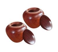 NESTINGHO Petites Lot de 2 en Bois Urnes Funéraires pour Cendres Humaines Surface Lisse, Légères pour Souvenir Commémoratif et Poils d'animaux