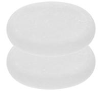 NESTINGHO Pierres de Massage Pierres Chaudes et Froides Massage Confortable et Relaxation Profonde en Marbre Naturel 2pcs Blanches pour Spa et Maison