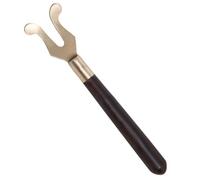 NESTINGHO Pince à Thé en Fer Manche en Bois D'ébène, Résistante la Chaleur, pour Servir des Amuse-gueules et Manipuler le Fromage en Toute Sécurité