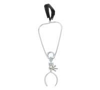 NESTINGHO Pince Solide en Alliage D'aluminium pour Lampe à Reptiles, Support Sécurisé et Pratique pour Terrarium Intérieur et Extérieur, Clip Lumineux Argenté
