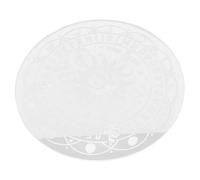 NESTINGHO Planche à Pendule Divinatoire en Acrylique Blanc Solide Détails Soignés, Accessoire Sorcière pour Bureau et Différentes Occasions Mystiques