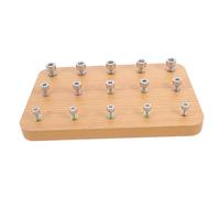 NESTINGHO Planche Bois pour Rééducation des Doigts et Coordination Œil-Main Appareil de Rééducation pour Entraînement Préhension Exercices de Motricité Fine et Réhabilitation des Mains