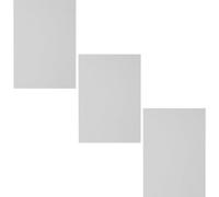 NESTINGHO Plaques Métalliques Surface Lisse et Vierge pour Sublimation 3pcs en Alliage D'aluminium Argenté pour Décoration de Fête ou Maison