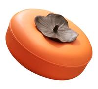 NESTINGHO Plateau à Fruits Secs Assiette à Bonbons Réutilisable en Plastique Orange avec Multi Compartiments Pratique et Créative pour Scène de Restaurant