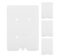 NESTINGHO Poche de Glace pour climatiseur 4pcs, 600ml, HDPE Blanc, Blocs réfrigérants réutilisables, Refroidissement Rapide pour Ventilateur de climatiseur, Transport en été