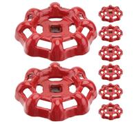 NESTINGHO Poignée de Vanne en Fonte 8 Pièces Carré Central 7x7 Mm, Poignée de Volant Métallique Résistante pour Robinet Extérieur, Accessoires de Tuyauterie Industrielle, Remplacement