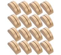 NESTINGHO Porte-Cartes de Table en Bois Semi-Circulaire, Lot de 24, Or