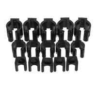 NESTINGHO Porte-Queues de Billard et Supports de à Pêche 15 Pinces Murales Pratiques en Plastique, Tailles Multiples pour Rangement Stable Locaux Sportifs et Zones de Pêche