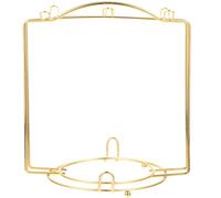 NESTINGHO Porte-tasses en Fer Doré pour 4 à 6 Mugs, Support Décoratif Surélevé Base Stable, Organiseur Multifonction pour Tasses à Café et Vaisselle, la Cuisine, Bars et Restaurants