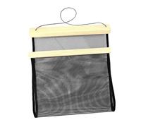 NESTINGHO Présentoir à Barrettes en Bois Naturel Support Suspendu pour Pinces à Cheveux et Bijoux Cadre Ajouré Grand Capacité pour Organisation et Exposition Rangement Mural Décoratif