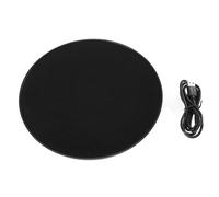 NESTINGHO Présentoir Rotatif Électrique Noir en Abs pour Bijoux et Montres, Plateau Tournant Motorisé Usb, Capacité 8kg, Design Simple et Polyvalent pour Exposition et Photographie