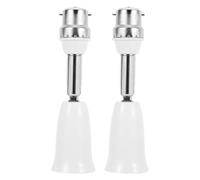NESTINGHO Rallonge de Douille pour Lampe E27, Lot de 2 Adaptateurs Réglables 11,4 CM Fonction Rotation Complète, Supporte Ampoules Jusqu'à 150 W, Usage Intérieur et Extérieur