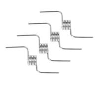 NESTINGHO Ressort de Rechange pour Porte de Réfrigérateur en Acier Argenté 4pcs 5 Spires, Prolongateur de Durée de Vie et Accessoire pour Arrêt de Porte Vertical