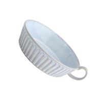 NESTINGHO Saladiers en Céramique Blanc Empilables et Multifonctions pour Party Couvercle, comme Assiettes pour Pâtes ou Plateau de Fruits