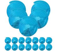 NESTINGHO Spirales Suspendues Décoratives Bleues en Lot de 6 Décorations de Fête d'anniversaire et Noël Pendentifs Spirale Plafond pour Mariage pour Décoration Événementielle