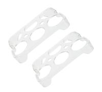 NESTINGHO Support de Plateau à Œufs pour Réfrigérateur Lot de 2 Boîtes à Œufs Grille Protectrice pour Éviter les Chocs, Capacité 6