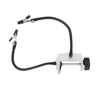 NESTINGHO Support de Soudure Pcb avec Double Pince en Acier Carbone Noir, Base Stable Renforcée et Changement Rapide de Panne, pour Bricolage Électronique et Atelier Bijoux