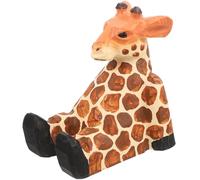 NESTINGHO Support de téléphone Portable Girafe en Bois pour lit et Bureau, Cadre Ergonomique, modèle Stable, Finition Bois Naturel Clair