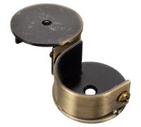 NESTINGHO Support de Tringle à Rideaux en Alliage pour Tringle de 28mm, Lot de 2 Pièces, Fixation Murale Élégante et Pratique, pour Balcon et Salle de Bain