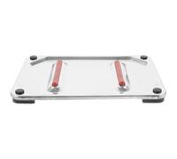 NESTINGHO Support en Acier Inoxydable 22.5X15.8X1.5 CM Tapis Isolant Thermique et Antidérapant pour Repassage sur Planche à Repasser de Petite Taille