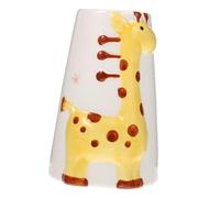 NESTINGHO Support en Céramique pour Biberon d'eau de Hamster, Étanche et Facile à Installer, pour Cage en Famille, Porte-Bouteille Jaune Robuste