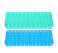 NESTINGHO Support pour Tubes à Essais Réutilisable 2 Pièces en Abs pour Laboratoire, Capacité 0,5/1,5/2 Ml, Rangement Polyvalent pour Usage en Recherche Scientifique