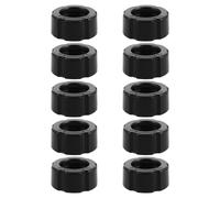 NESTINGHO Support Téléphone Voiture avec 10 Bagues de Serrage en Plastique Noir, Compatible Large, Fixation Stable pour Téléphones, Usage en Sièges Avant et Arrière