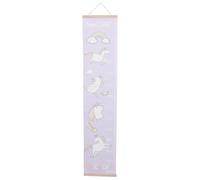 NESTINGHO Tableau Mural de Croissance Impression Claire pour Garçon et Filles en Bois et Toile Lavande, Règle Hauteur Toutes Saisons pour Chambre D'garçon et Filles