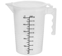 NESTINGHO Tasse à Mesurer Graduée de 500ml en Pp Réutilisable Poignée, pour Mesurer Liquides en Pâtisserie Cuisine