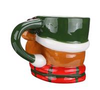 NESTINGHO Tasse Noël Céramique Garçon Fille Motif Renne Créative pour Fête Thématique Cadeau Pratique