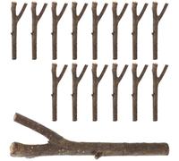 NESTINGHO Tranches de Bois Naturel pour Artisanat, Bâtons en Bois Réutilisables pour Bricolage et Décoration Diy, Matériau Brut pour Créations Manuelles