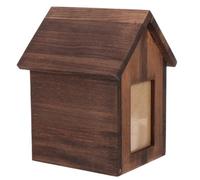 NESTINGHO Urne en Bois pour Chiens pour Cendres, Boîte Souvenir Marron | Léger et Facile à Transporter, Design Simple, pour Animaux Adultes, Conservation des Ossements