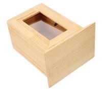 NESTINGHO Urne pour Cendres d'animaux en Bois Massif Cadre Photo, Récipient Commémoratif pour Chats et Chiens, Conception Compacte pour Transport Facile