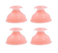 NESTINGHO Ventouses cupping en silicone, set de 4 pour massage et thérapie, auto-massage à domicile, adaptées aux épaules et taille, couleur rose Couleur Aléatoire