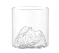 NESTINGHO Verres à Whisky Design Moderne en Verre Lot de 2 de Style Japonerie Coupe de Montagne, Capacité 180ml et Usage Pratique pour Bar ou Bureau