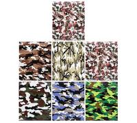 NESTINGHO Vinyle de Transfert Thermique et Résistant aux Lavages Répétés Pu 7pcs pour Vêtements Motif Camouflage Floral Plusieurs styles pour Décoration T-shirts et Plusieurs styles