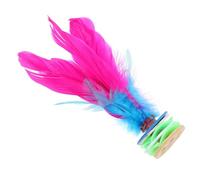 NESTINGHO Volants de Coup de Pied Jianzi Chinois 2pcs en Plume Colorée Abs et Caoutchouc, Matériel de Sport Sécurisé et Pratique pour Activités Sportives en Plein Air Style Plusieurs Styles