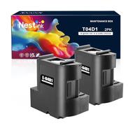 Nestink T04D1 (C13T04D100) Boîte d'entretien compatible avec epson ecotank ET-15000 ET-3850 ET-4850 WF-2960 XP-5200 ET-4856 ET-3750 XP-5105 XP-5100 WF-2860 ET-3750 00, ET- 3850, ET-4850 (lot de 2