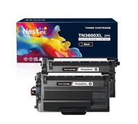 Nestink TN3600XL TN-3600XL TN 3600XL TN-3600XLBK Toner compatible avec Brother DCP-L5510DW HL-L5210DN HL-L5210DW HL-L5215DN HL-L6210DW HL-L6410DN HL-L6415DN MFC-EX910 MFC-L5710DN MFC-L5710 Imprimantes