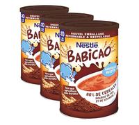 Nestlé Bébé - Babicao Chocolat dès 10 Mois - Boite métal de 400g (Lot de 3)