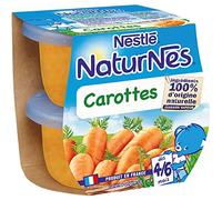 Nestlé Bébé Naturnes Carottes dès 4/6 mois 2 x 130g - Lot de 6