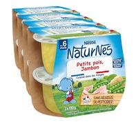 NESTLÉ BÉBÉ - PETITS POIS JAMBON DES 6 MOIS 2x190g (Lot de 4)