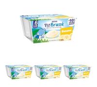 Nestlé Bébé - P'tit Brassé Banane - Laitage dès 6 mois - 4 x 100g (4 Laitages) (Lot de 4)