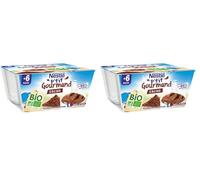 Nestlé Bébé - P'Tit Gourmand Bio - Cacao - Laitage dès 6 Mois - 4X90g (Lot de 2)